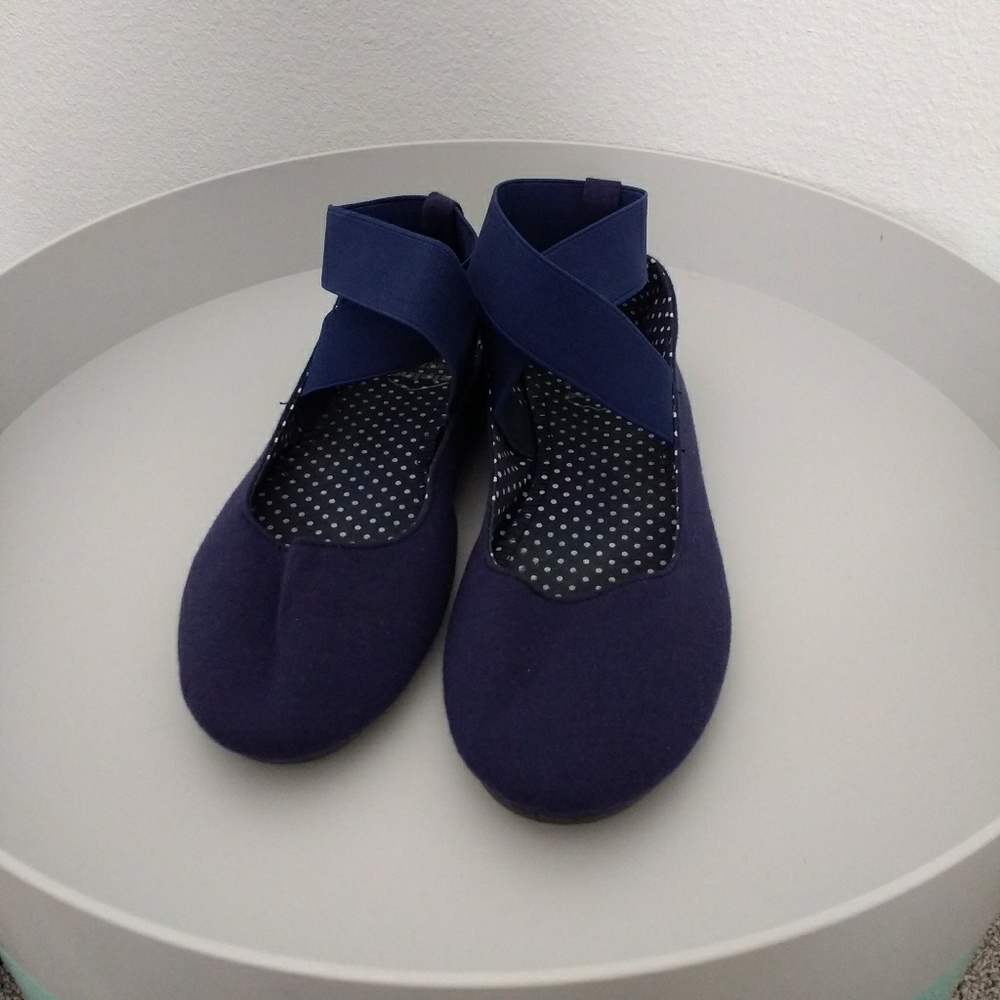 Cloth elastic criss cross flats